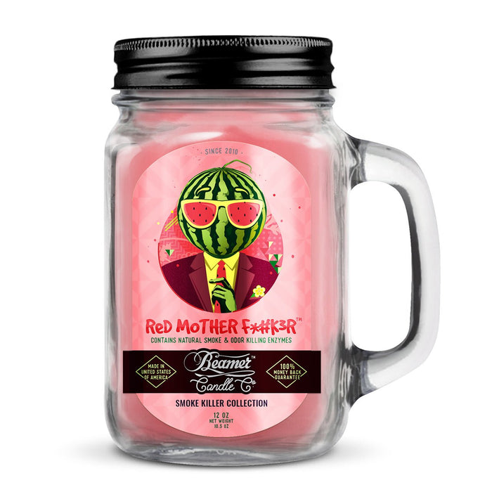 Beamer Candle Co. Red Mother F*#k3R 12 oz - Kannabliss Exotics
