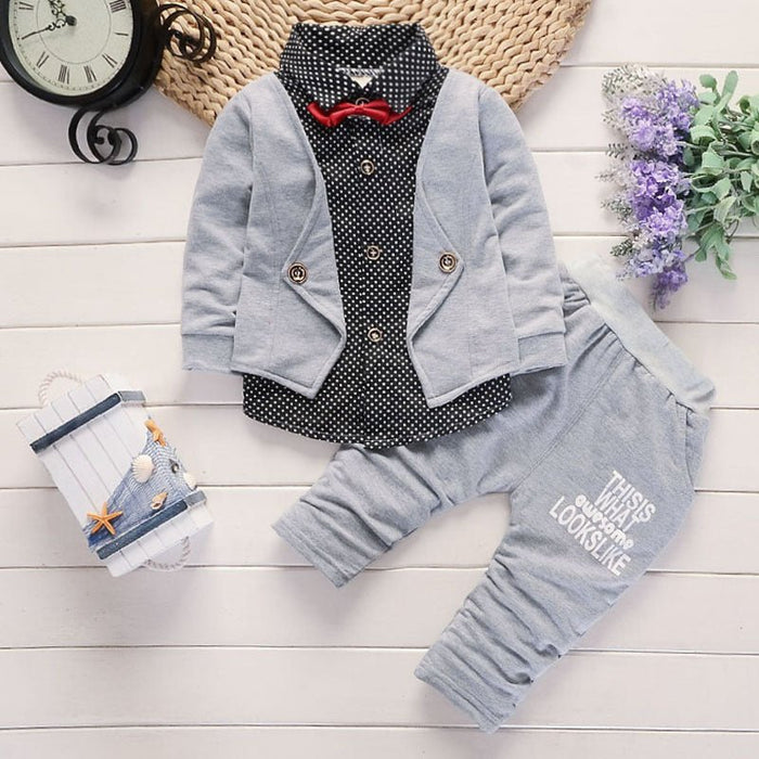 New Design Toddler Boys Casual Suit Set Boys Clothes Set Printed Suit Infant Boys Children Clothing Set - Kannabliss Exotics
