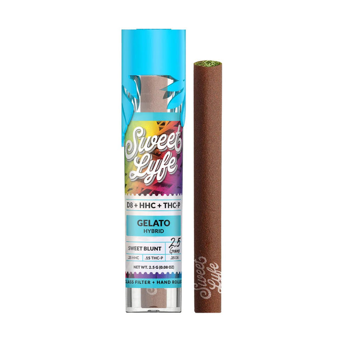 Sweet Blunt D8, HHC, THC - P - Gelato (Hybrid) - Kannabliss Exotics