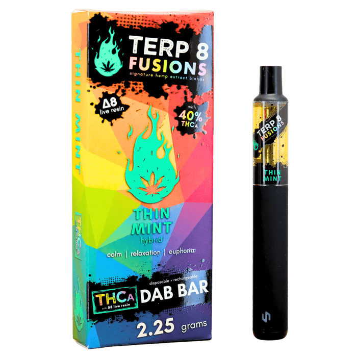 Thin Mint 2.25g THCA + D8 Live Resin Disposable Dab Bar | Terp 8 - Kannabliss Exotics