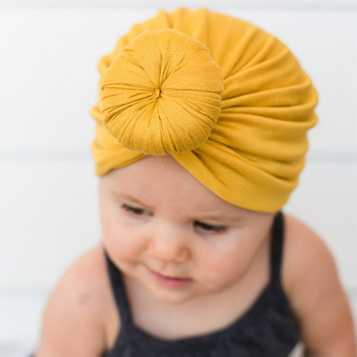 Children's turban hat baby knotted Indian beanie - Kannabliss Exotics