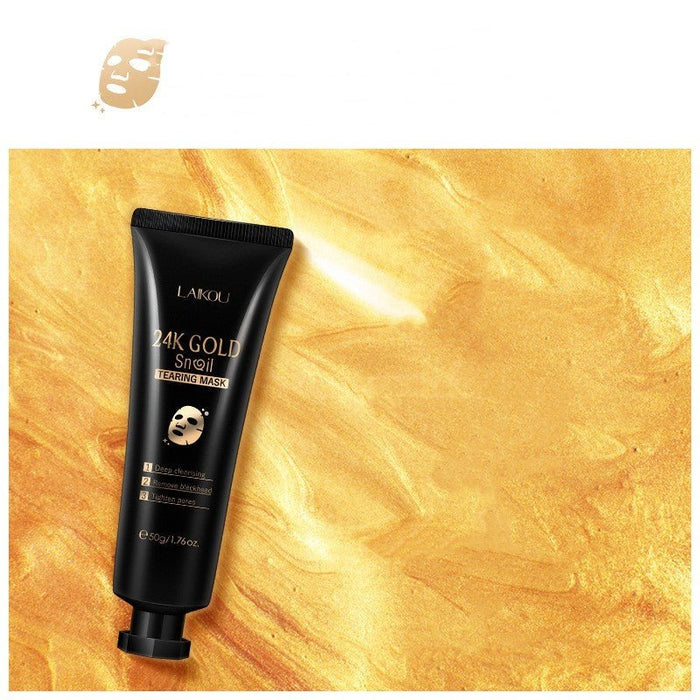 Gold Foil Snail Tear - Off Mask Hydrating - Kannabliss Exotics