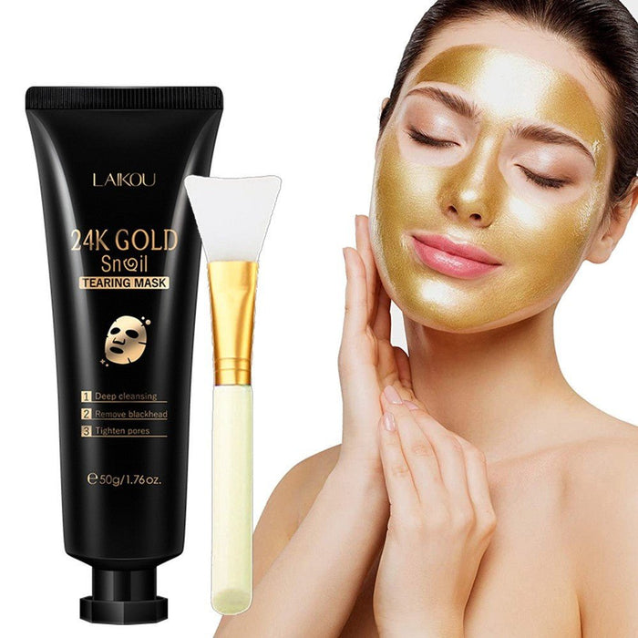 Gold Foil Snail Tear - Off Mask Hydrating - Kannabliss Exotics