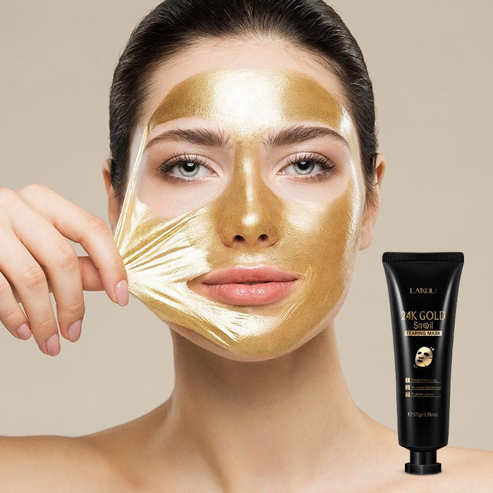 Gold Foil Snail Tear - Off Mask Hydrating - Kannabliss Exotics
