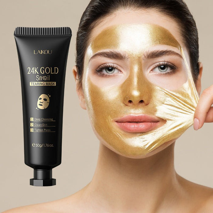 Gold Foil Snail Tear - Off Mask Hydrating - Kannabliss Exotics