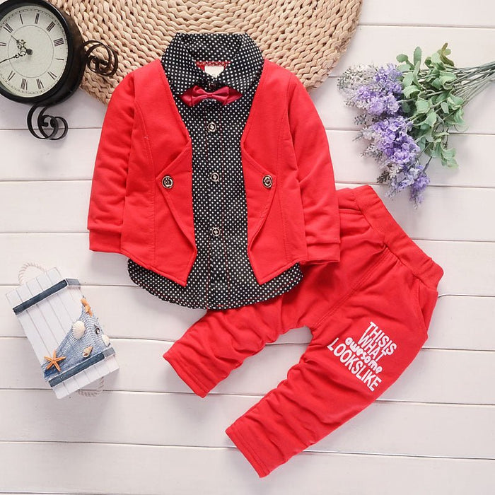 New Design Toddler Boys Casual Suit Set Boys Clothes Set Printed Suit Infant Boys Children Clothing Set - Kannabliss Exotics