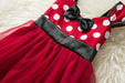 Sleeveless Vest Polka Dot Bow Princess Dress - Kannabliss Exotics