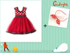 Sleeveless Vest Polka Dot Bow Princess Dress - Kannabliss Exotics
