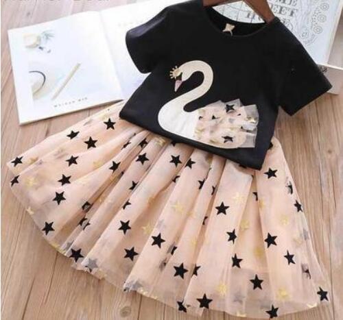 Summer Children Clothes Big Bow T - Shirt Shorts Clothing Set - Kannabliss Exotics