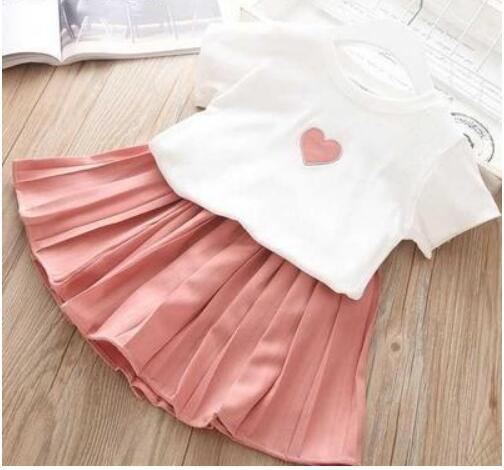 Summer Children Clothes Big Bow T - Shirt Shorts Clothing Set - Kannabliss Exotics