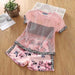 Summer Children Clothes Big Bow T - Shirt Shorts Clothing Set - Kannabliss Exotics