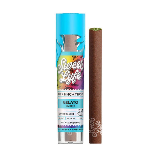Sweet Blunt D8, HHC, THC - P - Gelato (Hybrid) - Kannabliss Exotics